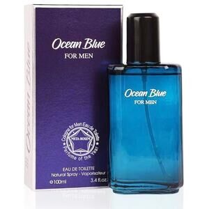 Ocean Blue for Men Cologne Marine Fragrance, Eau de Toilette Natural Spray